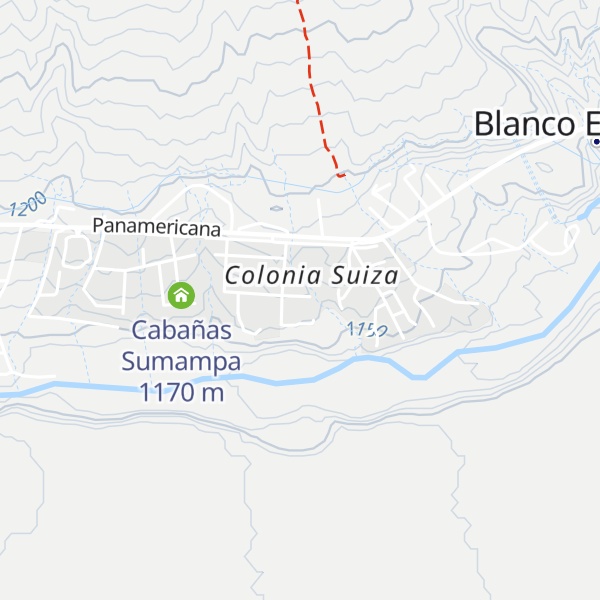 Map of Cabañas Surya Namaskar