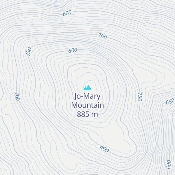 Map of Jo-Mary Mountain