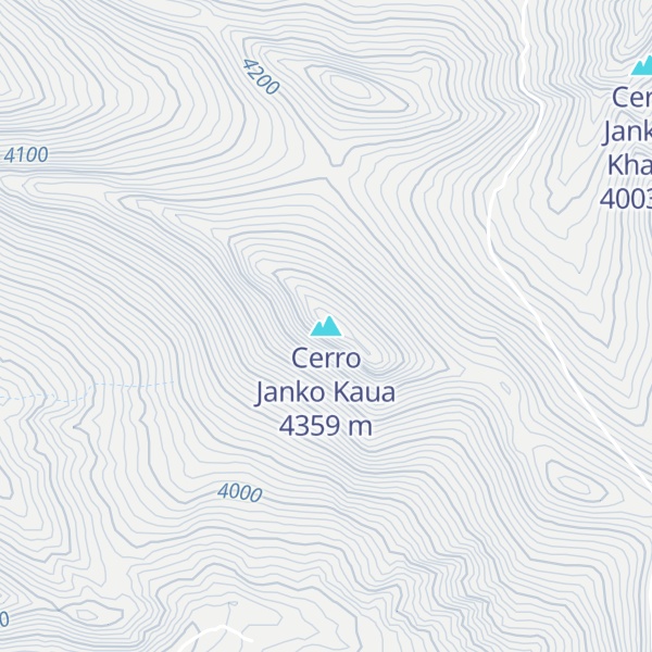 Map of Cerro Janko Kaua