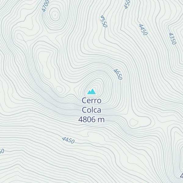 Map of Cerro Colca