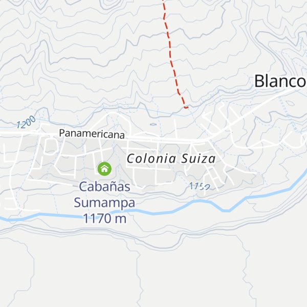 Map of Cabaña Suiza