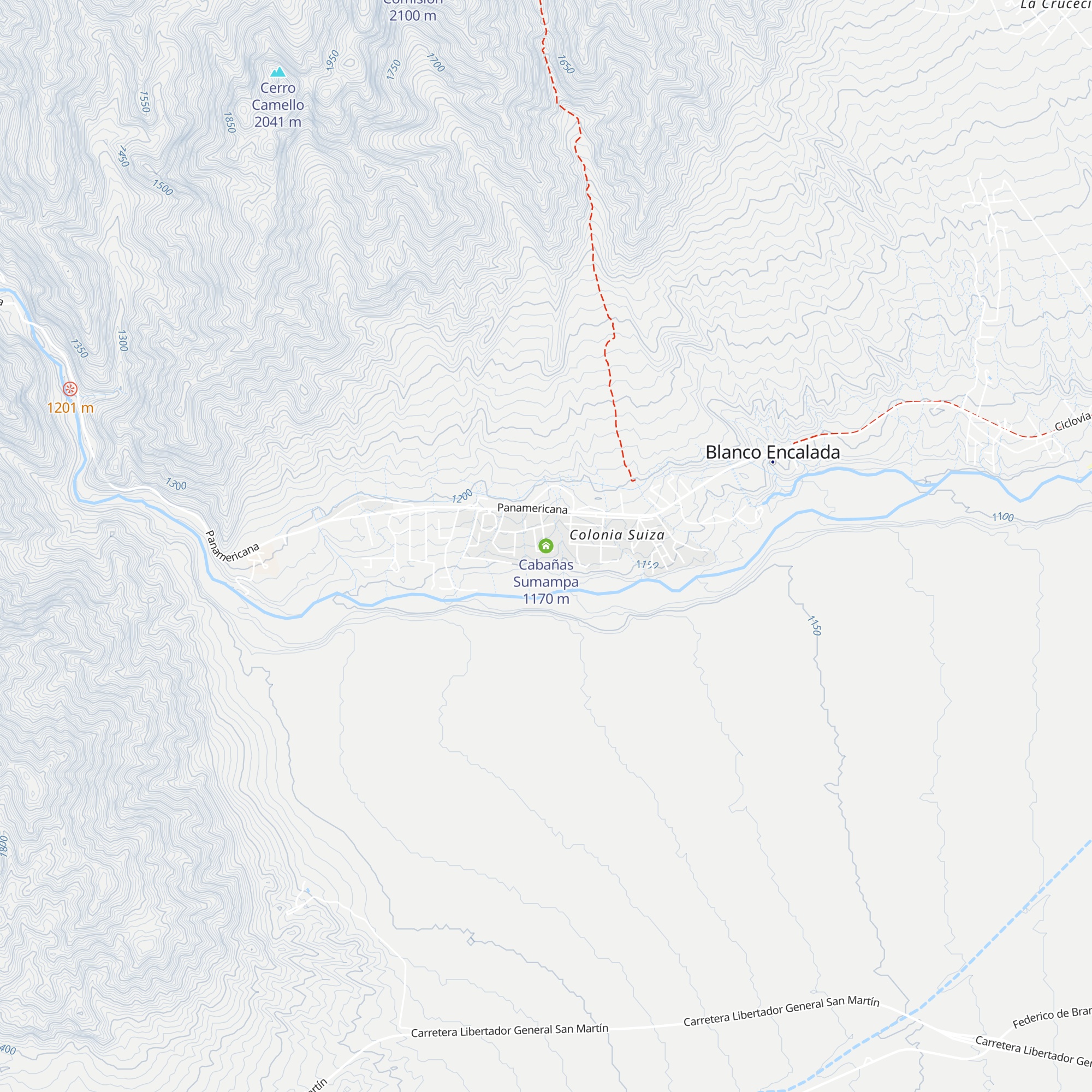 Cabañas Sumampa map