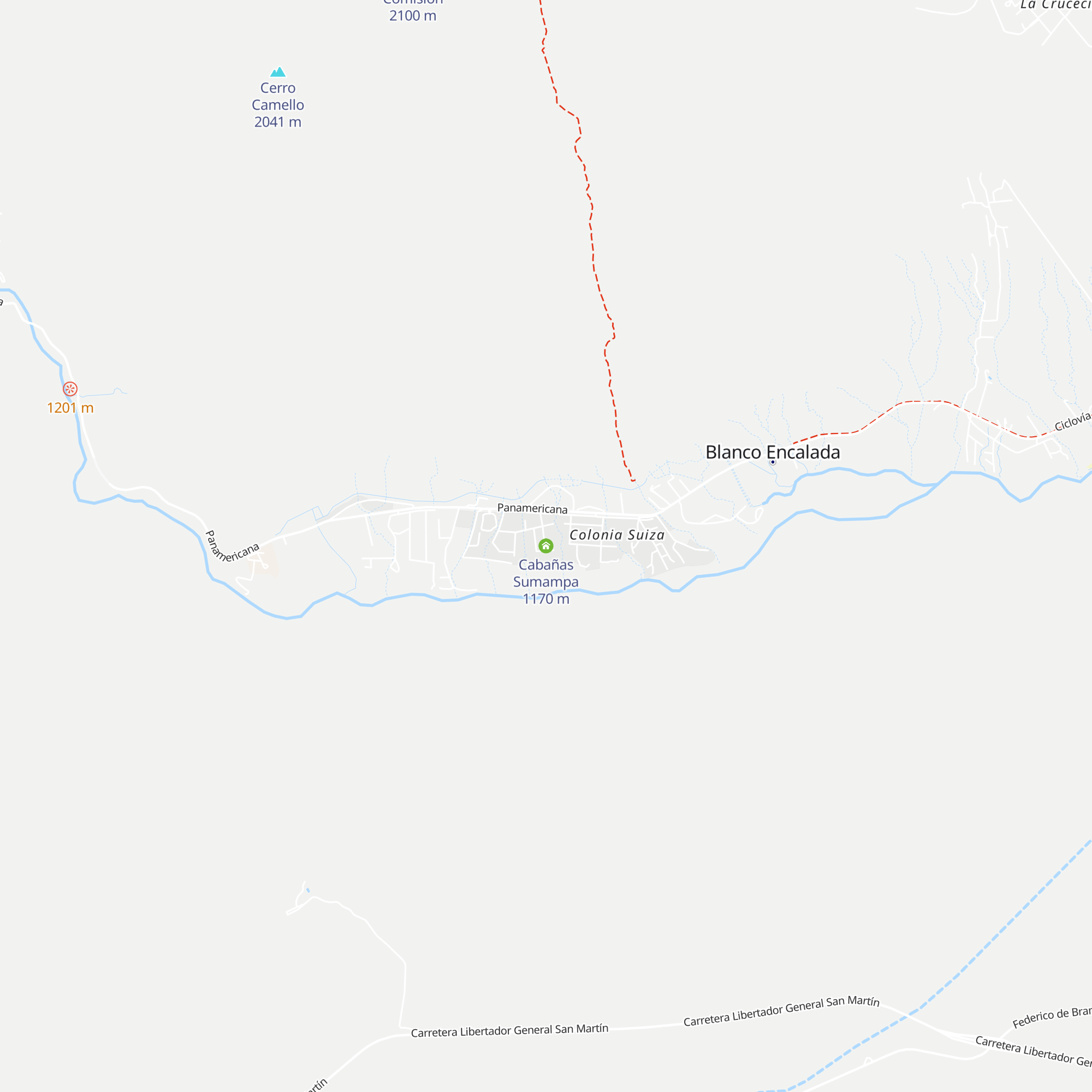 Cabañas Sumampa map