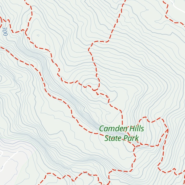 Map of Mount Megunticook