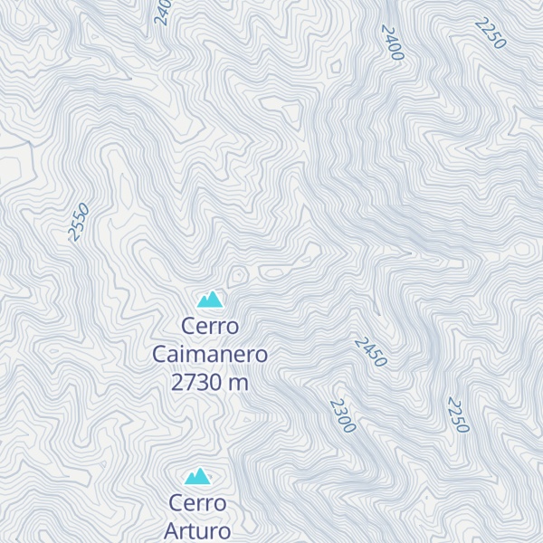 Map of Cerro de la Cruz