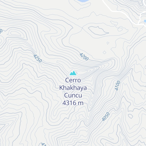 Map of Cerro Khakhaya Cuncu