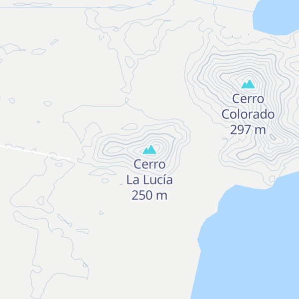 Map of Cerro La Lucía