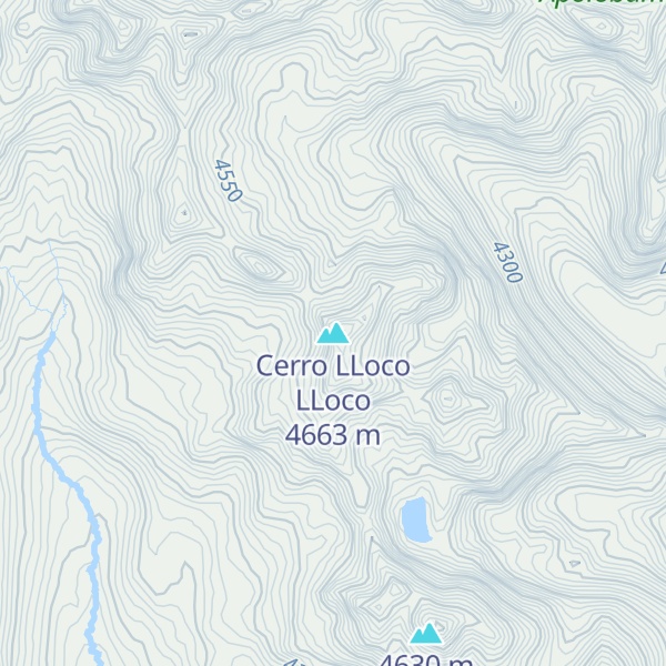 Map of Cerro LLoco LLoco