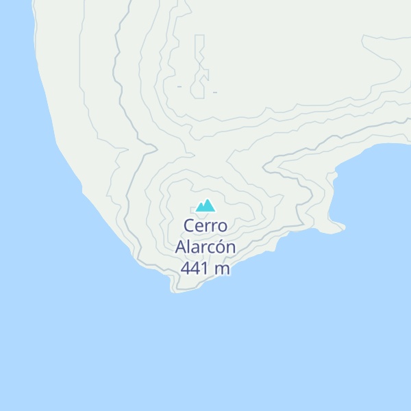 Map of Cerro Alarcón