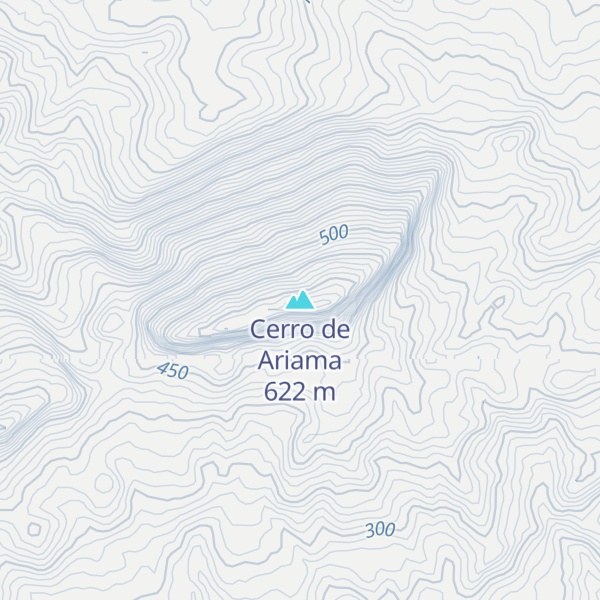 Map of Cerro de Ariama
