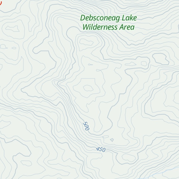 Map of Baxter Overlook Mtn.