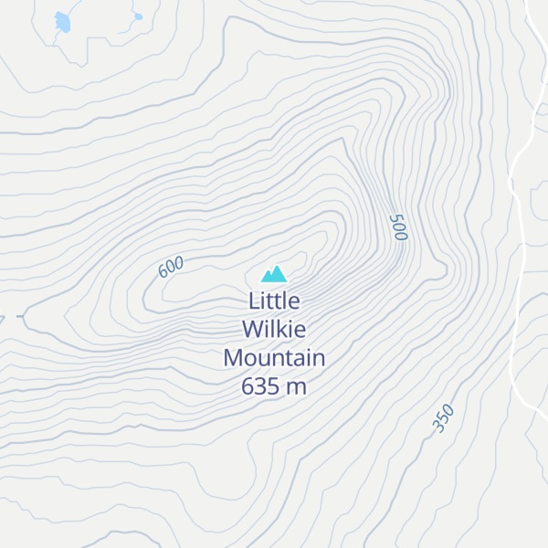 Map of Little Wilkie Mountain