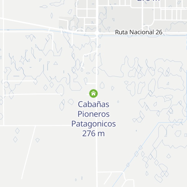 Map of Cabañas Pioneros Patagonicos