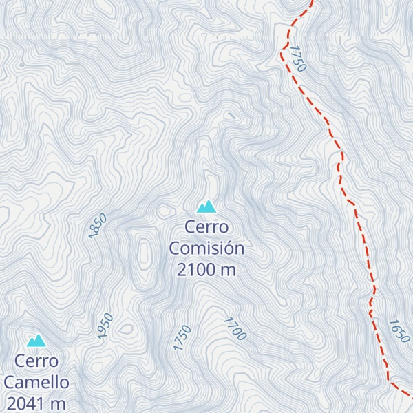 Map of Cerro Comisión