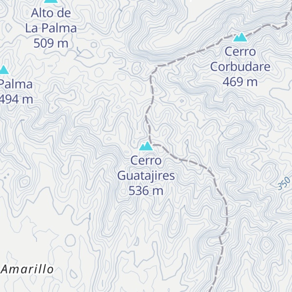 Map of Cerro Guatajires