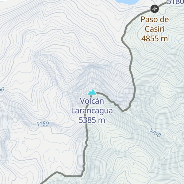 Map of Volcán Larancagua