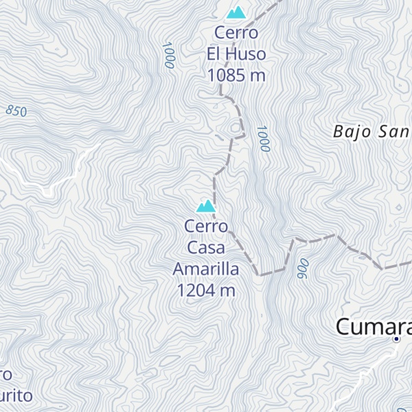 Map of Cerro Casa Amarilla