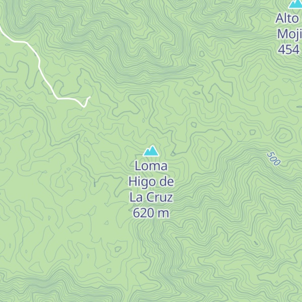 Map of Loma Higo de La Cruz