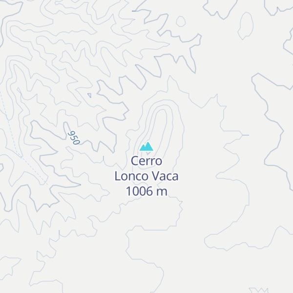Map of Cerro Lonco Vaca
