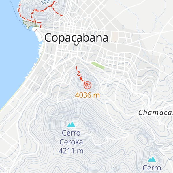 Map of Cerro Kesanani (Niño Calvario)
