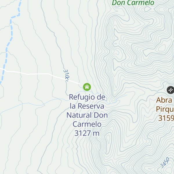 Map of Refugio de la Reserva Natural Don Carmelo