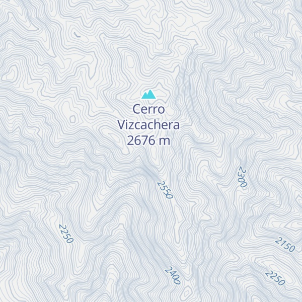 Map of Cerro Ponderado