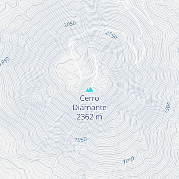 Map of Cerro Diamante