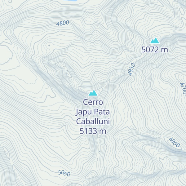 Map of Cerro Japu Pata Caballuni