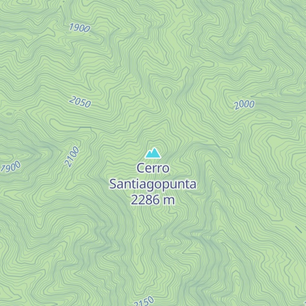 Map of Cerro Santiagopunta