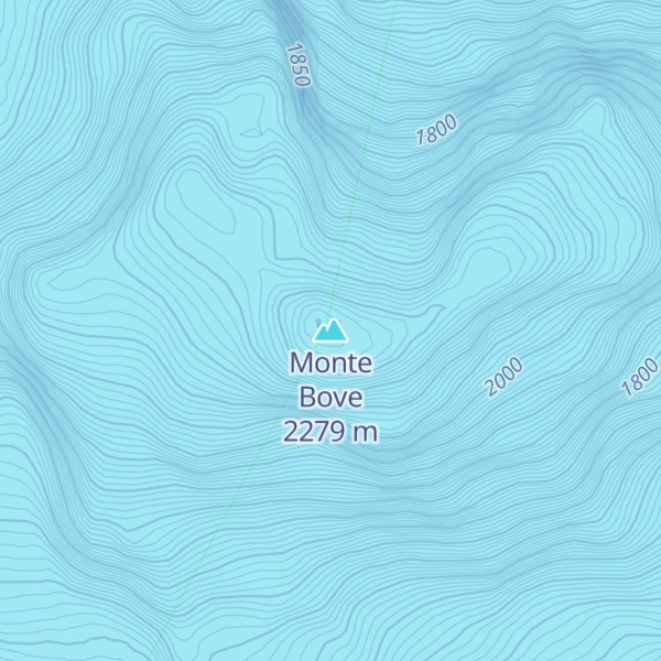 Map of Monte Bove