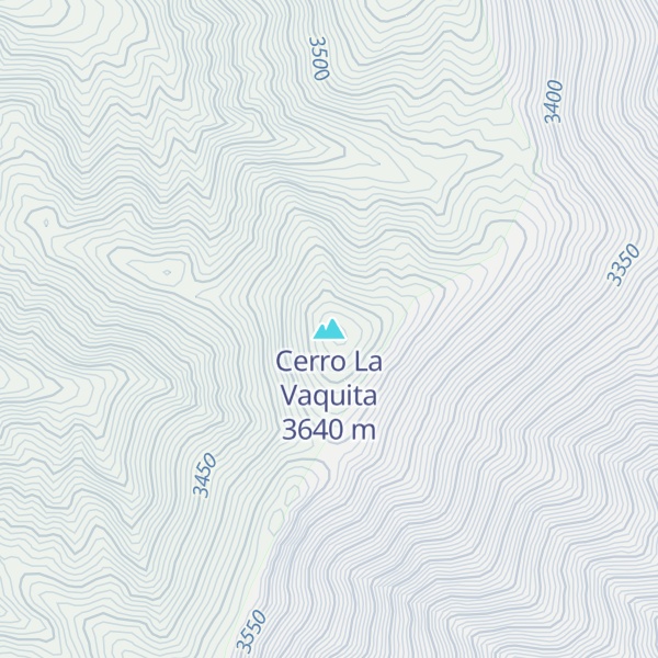 Map of Cerro La Vaquita