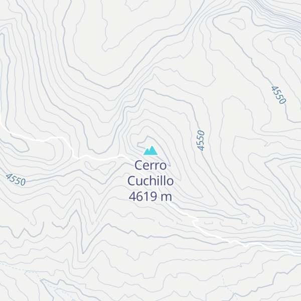 Map of Cerro Cuchillo