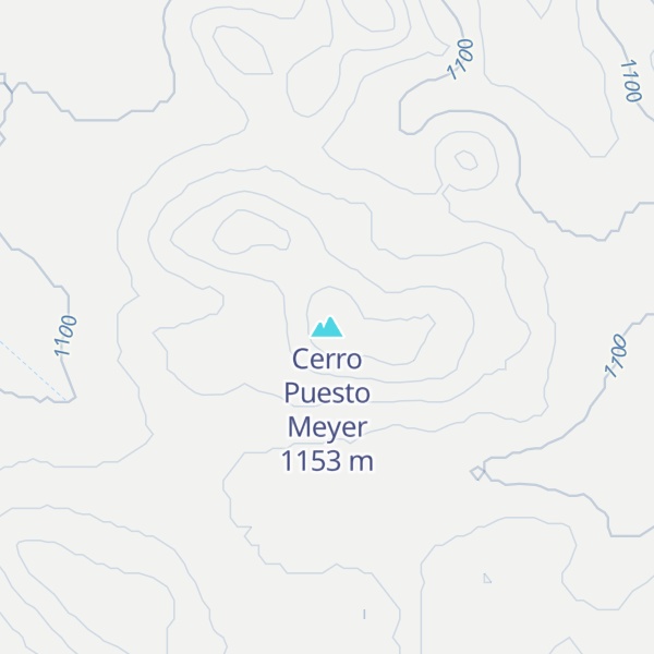 Map of Cerro Puesto Meyer