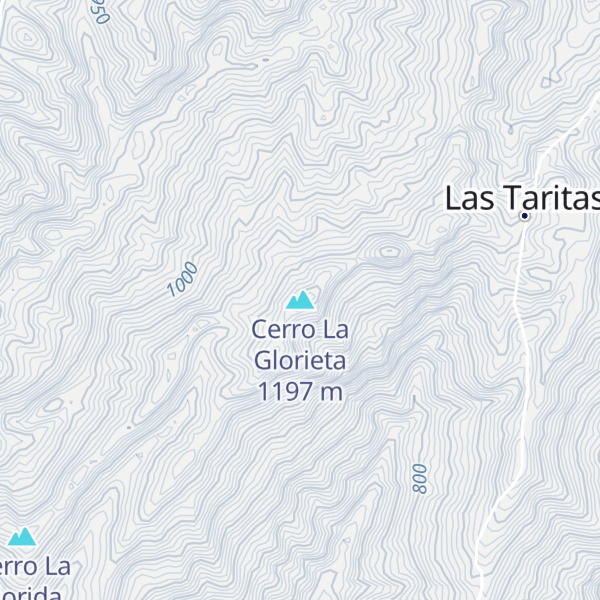 Map of Cerro La Glorieta