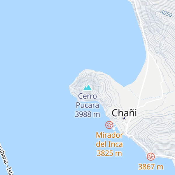 Map of Cerro Pucara