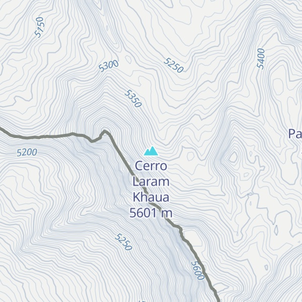 Map of Cerro Laram Khaua