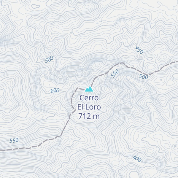 Map of Cerro El Loro