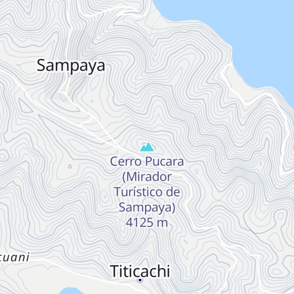 Map of Cerro Pucara (Mirador Turístico de Sampaya)