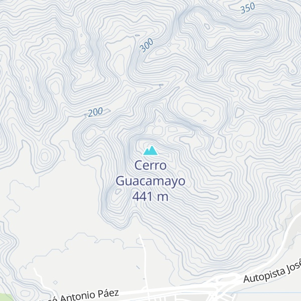 Map of Cerro Guacamayo