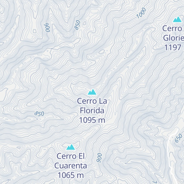 Map of Cerro La Florida