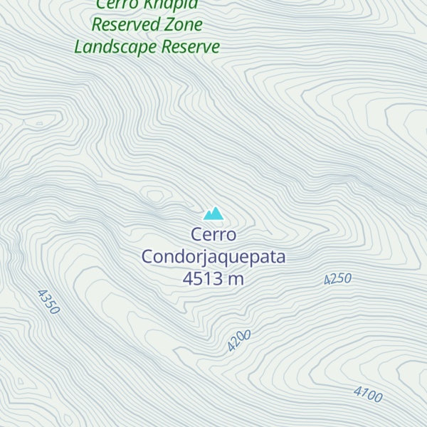 Map of Cerro Condorjaquepata