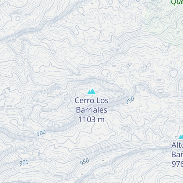 Map of Cerro Los Barriales