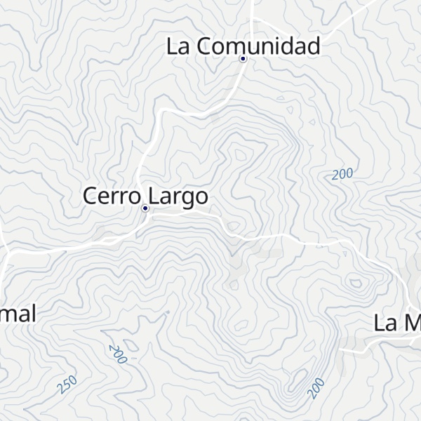 Map of Cerro Copeyal