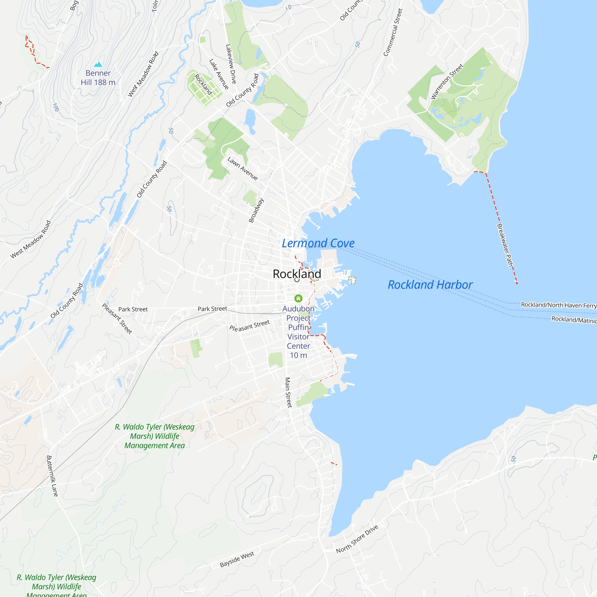 Audubon Project Puffin Visitor Center map