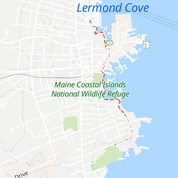 Map of Maine Coastal Islands National Wildlife Refuge Visitor Center