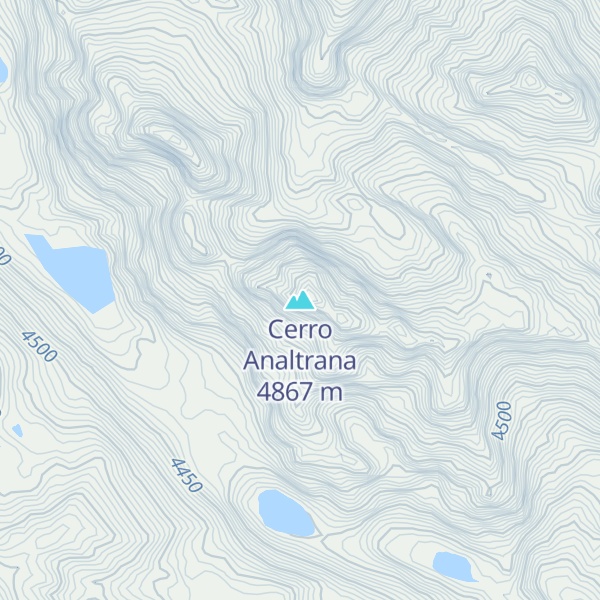 Map of Cerro Analtrana