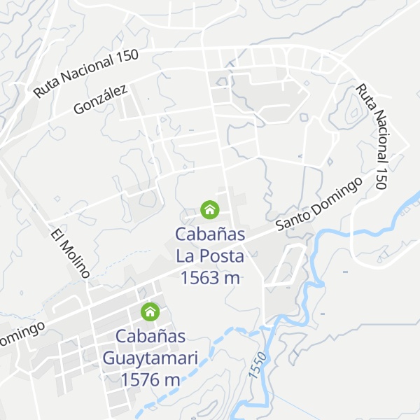 Map of Cabañas La Posta