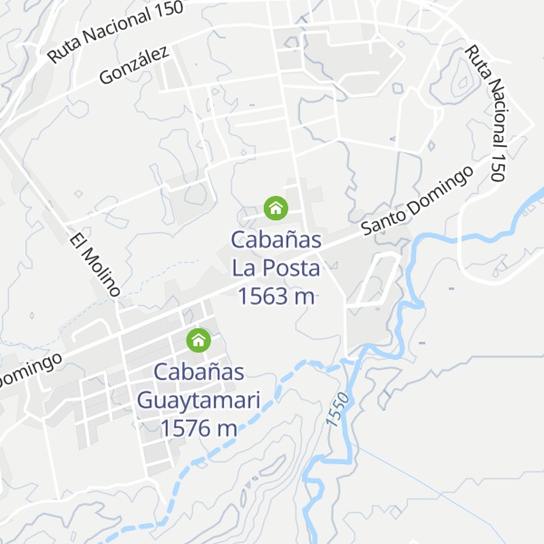 Map of Cabañas Zorzal Rodeo