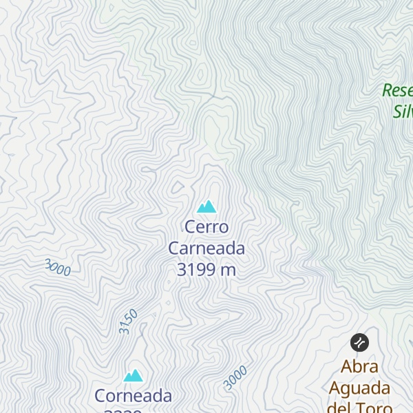 Map of Cerro Carneada