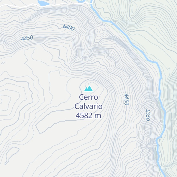 Map of Cerro Calvario